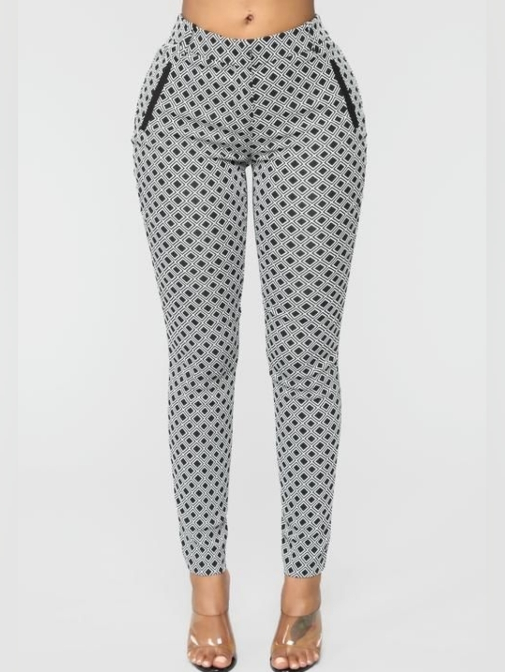 Fashion Nova "HAVE" Geometric Diamond Pixie Ankle Pants - Small